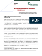 La Democracia Protagonica Revolucionaria Venezolana