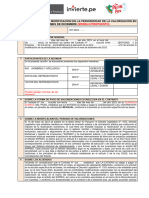 Acta de Acuerdo de Modificación en La Periodicidad