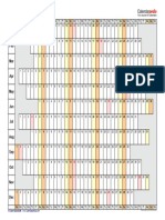 2024 Calendar Landscape Linear Days Aligned