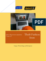 Thrift Fashion-Website Development-SRS