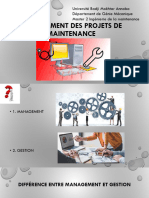 Cours Management Projets Maintenance