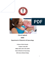 Gynaecology Obstetrics MBBS Log Book Update 26 Sept 2023