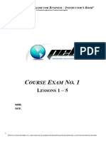 PEB Course Exam 1