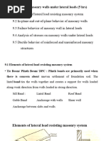 Chapter9-Masonry Walls Under Lateral Loads