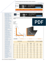 L Profile, Steel Equal Angles Sections Sizes, Dimensions, Properties, Specifications