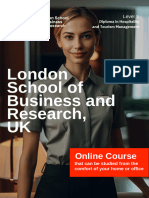 Level 3 Diploma in Hospitality and Tourism Management - Delivered Online by LSBR, UK