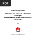 03 HCIP-Datacom-Network Devices' Open Programmability Lab Guide