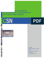 Procedimiento para La Evaluacion de Incertidumbres en La Determinacion de La Radiacion Ambiental