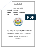 Cybersecrity Lab Manual For Rtu