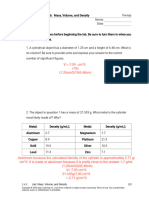 2.4.3 Lab - Mass, Volume, and Density (Pre-Lab)