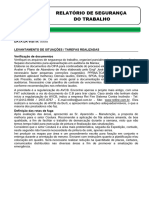 Relatório de Segurança Do Trabalho