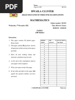 Msce Maths Paper 1