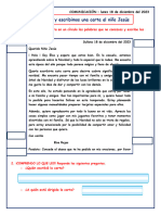 Ficha Comu Lunes 18 Dic Leemos y Escribimos Una Carta