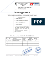 Method Statement T& C of Chiller and Primary Pumps