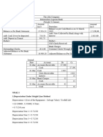 Rekon, Depreciation, and Fifo