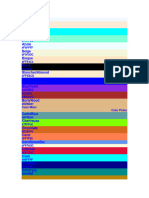 CSS Color Names