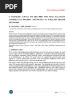 A Detailed Survey On Secured and Load Balanced Cooperative Routing Protocols in Wireless Sensor Networks