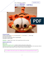 Garfield Doudou Au Crochet