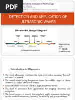 Detection and Applications of Ultrasonuic Waves