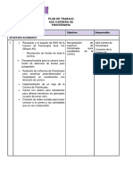 Plan de Trabajo Aso Carrera de Fisioterapia