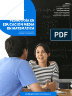 Pedagogia en Educacion Media en Matematica - Admision 2024