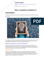 Como Avaliar o Ensino Criativo e Inovador