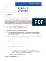 Evidence Overview