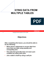 Lab 3-1 Displaying Data From Multiple Tables