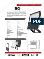 Ficha Técnica - Reflector LED DXPRO - 200W