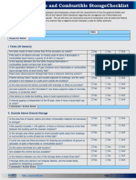 Flammable and Combustible StorageChecklist