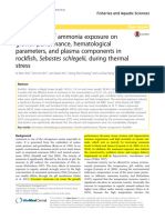 Toxic Effects of Ammonia Exposure On