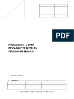 Procedimiento para Descargue de Diesel en La Estación de Combustible