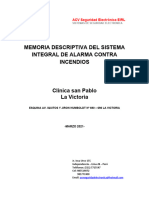 Memoria Descriptiva Sistema de Incendio CSP La Victoria Abril 2021