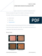 Brown Oxide vs. Black Oxide, Immersion Tin Processes For PCB