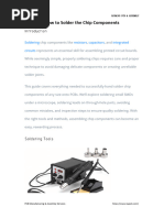 How To Solder The Chip Components