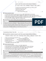 Unit 3 Short Test Vocab A&b