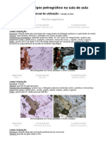 Microscópio Petrográfico-Rochas Magmáticas