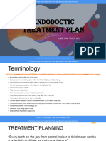 Endodontic Treatment Plan