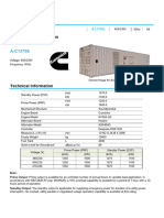 Specification of Prime Output 1000kW Cummins Diesel Generator A-C1375S-1689822369296a4aadd038090