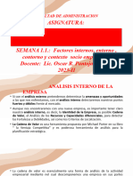 Semana 1.1. - Factores Internos, Entorno, Contorno y Contexto Socio Empresarial