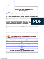 Evaluation Des Entreprises Partie 1