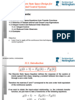 Discrete State Space Design For Digital Control