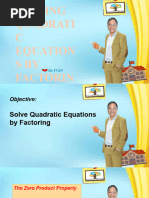 Solving Quadratic by Factoring