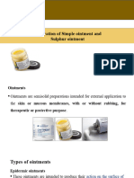 13.preparation of Simple Ointment and Sulphur Ointment