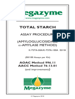 2018 Megazyme Procedur K-TSTA Assay