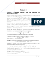 Cal 2 2 Calculus of Parametric Curves