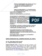 Nulidad de Contrato, Solicita El Cumplimiento Del Art. 86° Ley 27444 - Gorel - Casas Ii