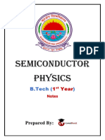 Semiconductor Physics