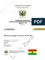 Ghanaian Language CCP Curriculum B7 B10 Draft Zero