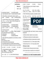 Zealstudy: Science 10. Types of Chemical Reactions Class: 10 Small Test Marks: 30 I Choose The Correct Answer 10 × 1 10